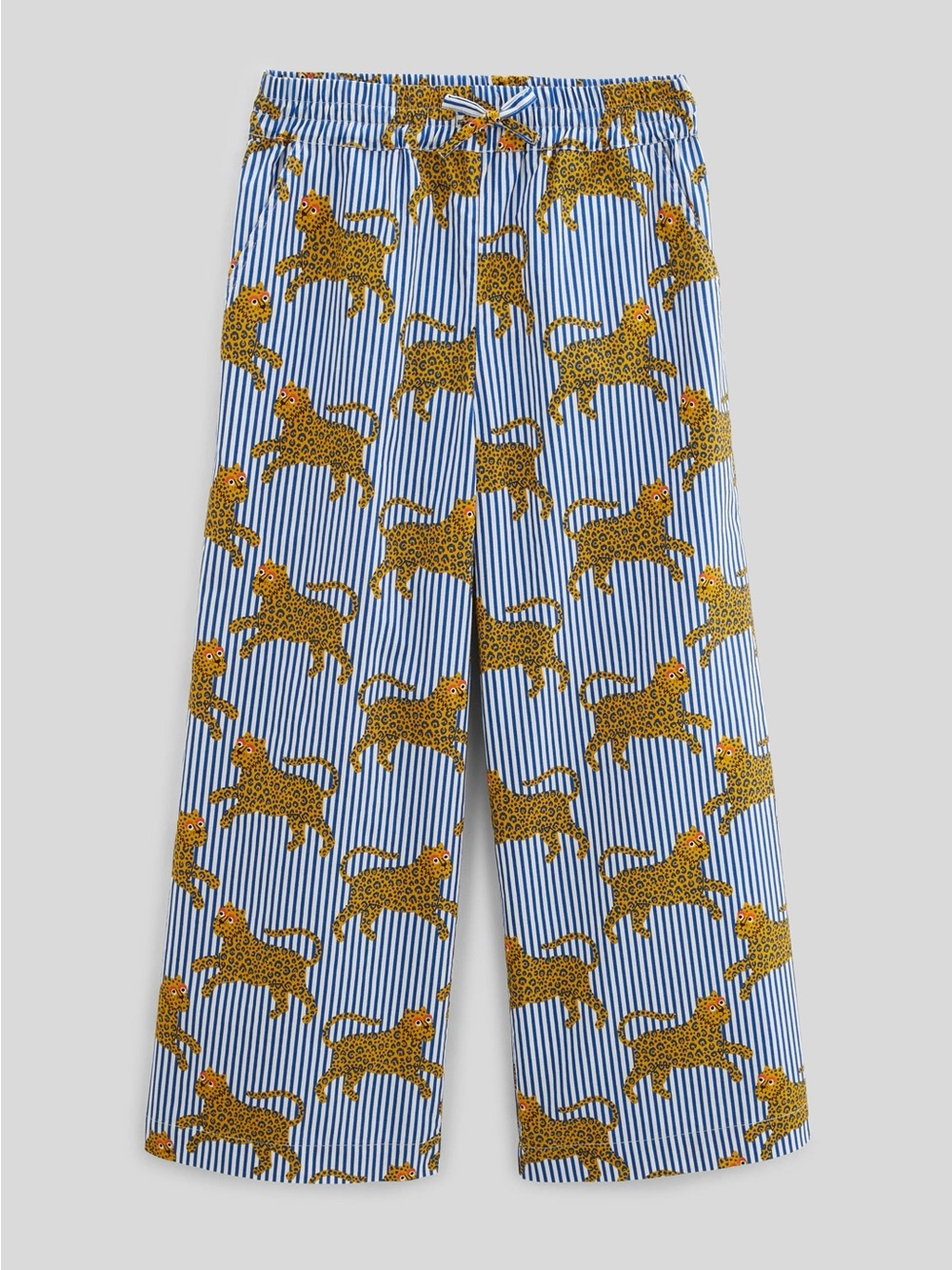 Like new! Monoprix Kids Cotton Cheetah Print Pants Trousers Unisex Size 10